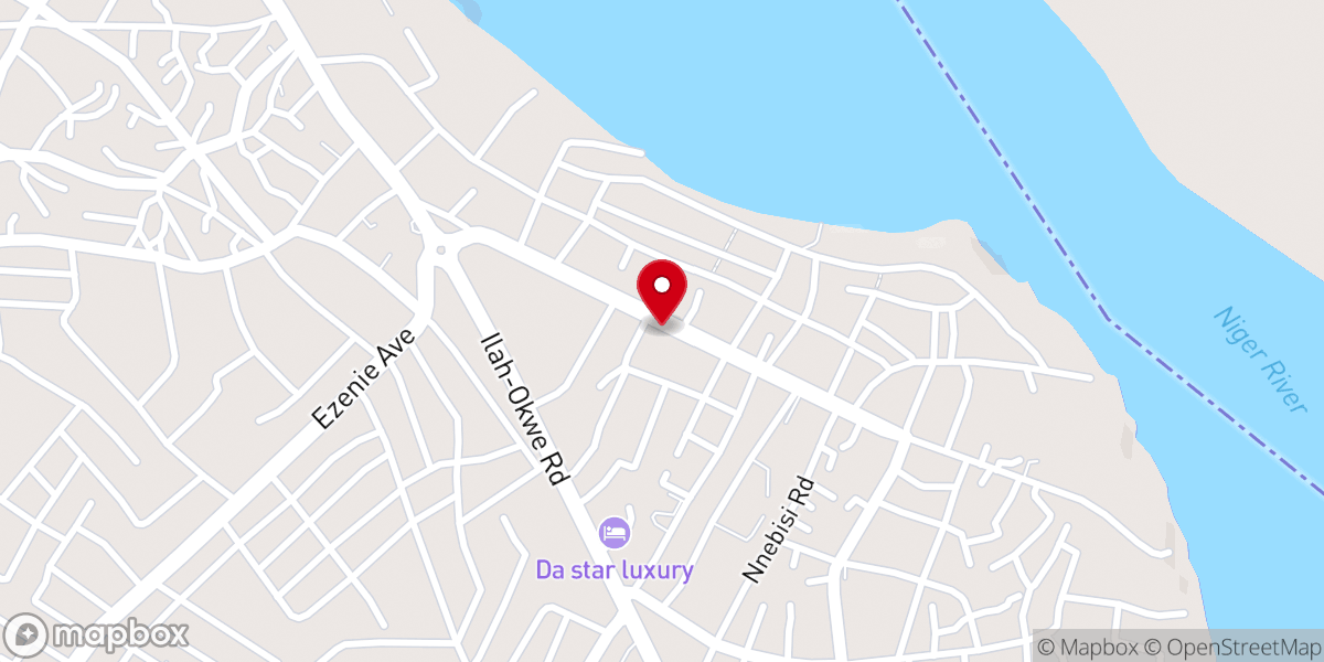 Map showing location of Living Faith Worldwide (Winners Chapel)