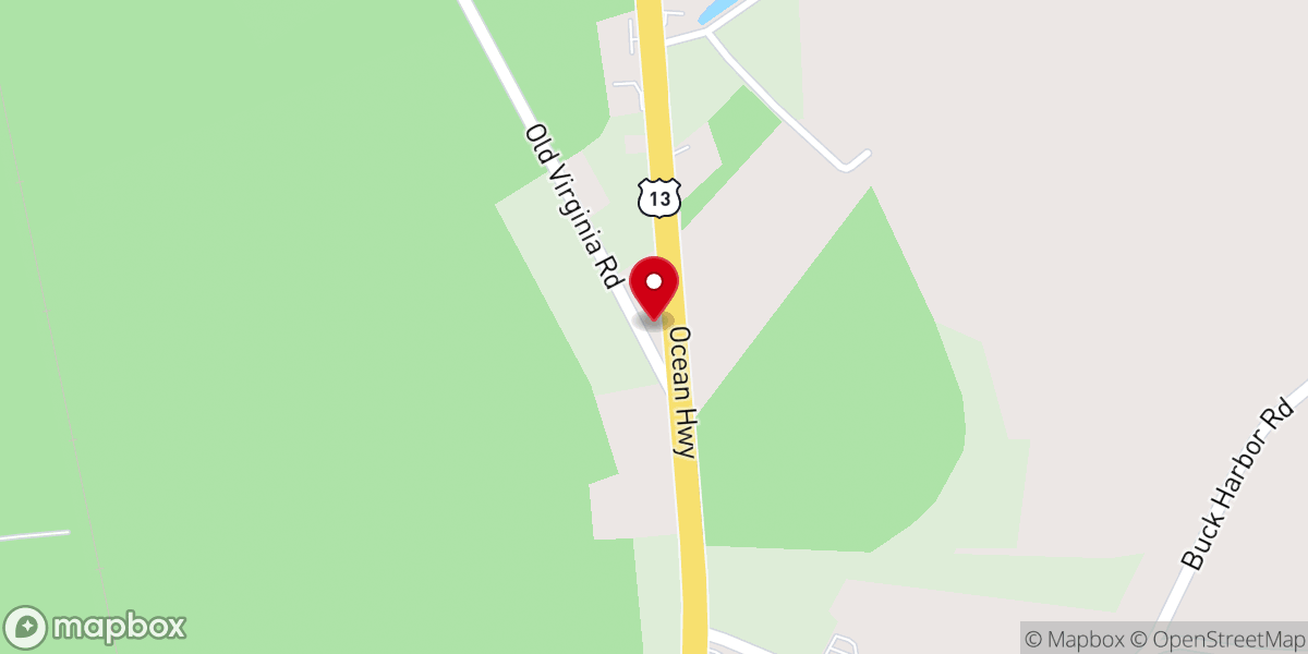 Map showing location of Pocomoke Church of God