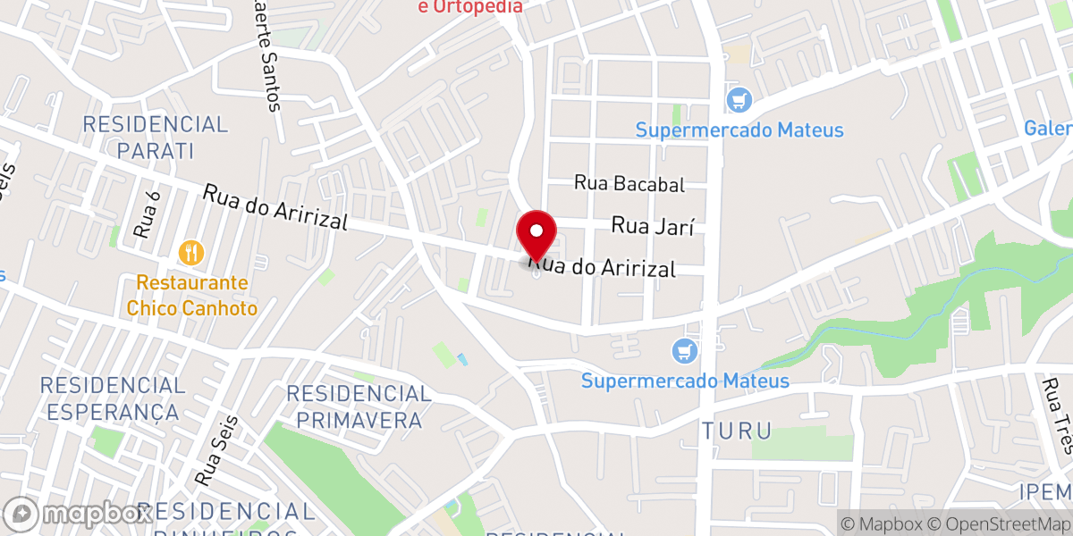 Map showing location of Paz Church São Luís