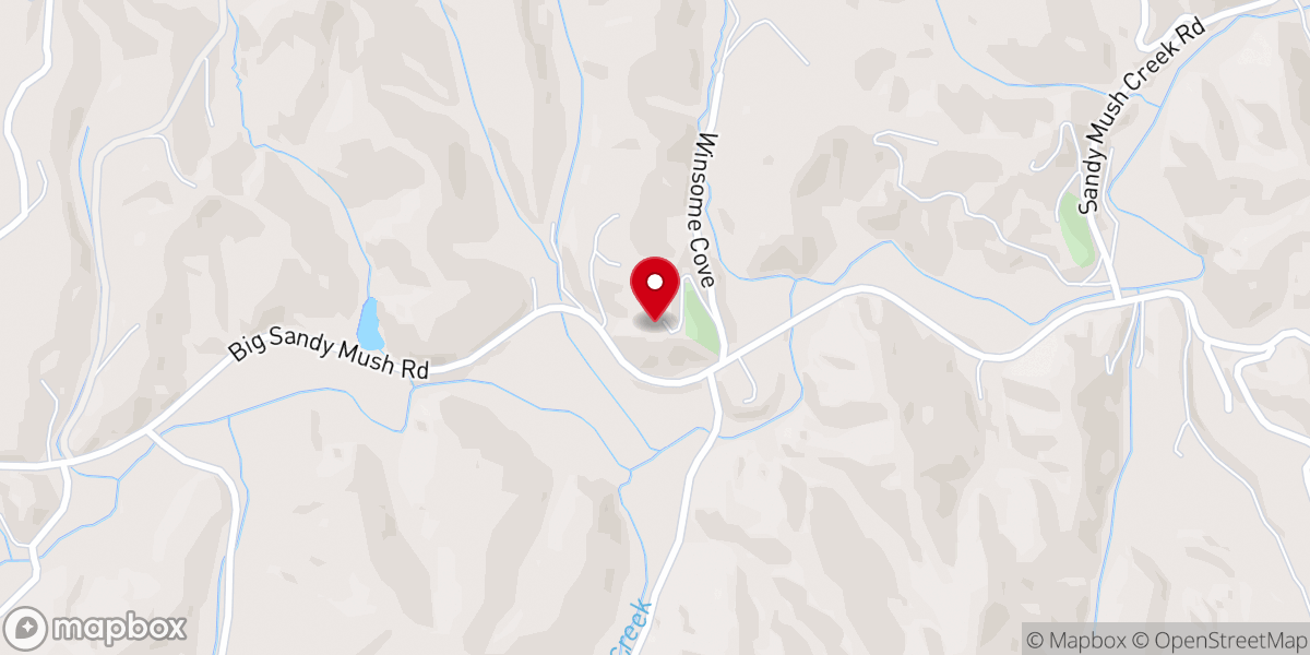 Map showing location of Jones Valley Baptist Church