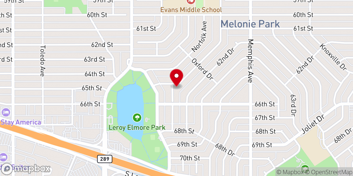 Map showing location of Crossbeam Ministries