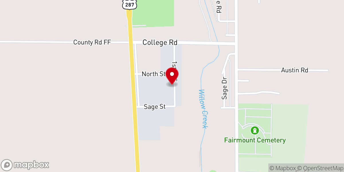 Map showing location of Redeeming Love Church