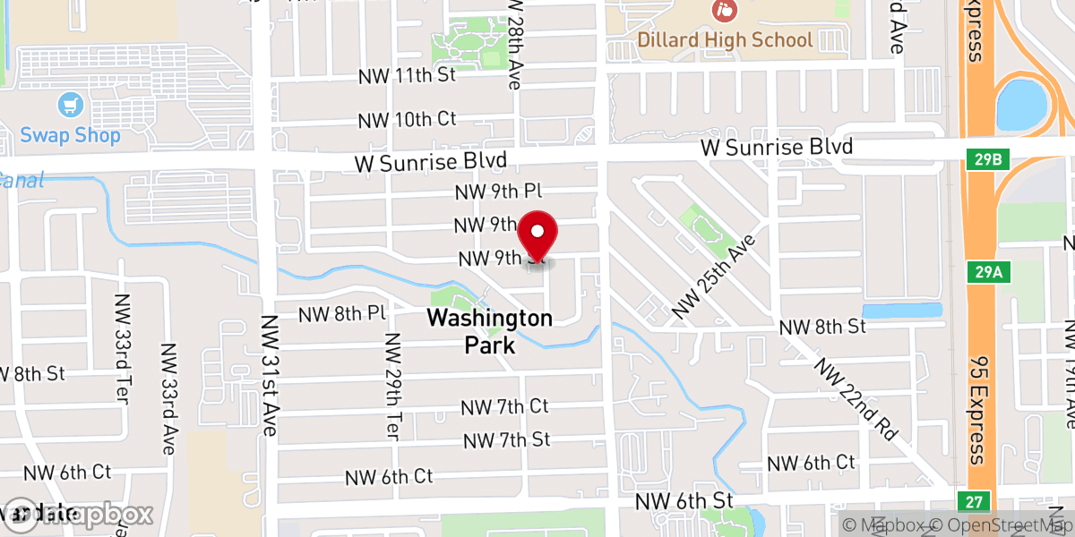 Map showing location of Shiloh Missionary Baptist Church