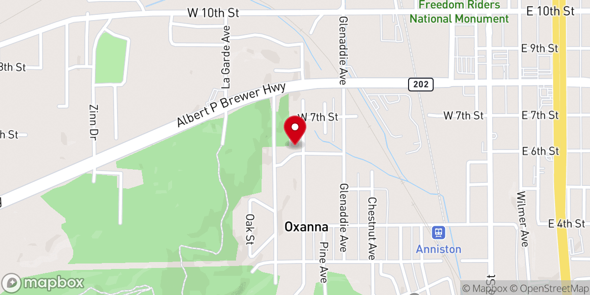 Map showing location of Harmony Christian Fellowship Inc