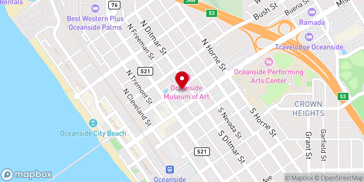 Map showing location of Ministerio De Matrimonios Santa María Estrella Del Mar