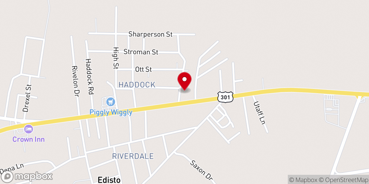 Map showing location of Gospel Temple of Deliverance Tabernacle