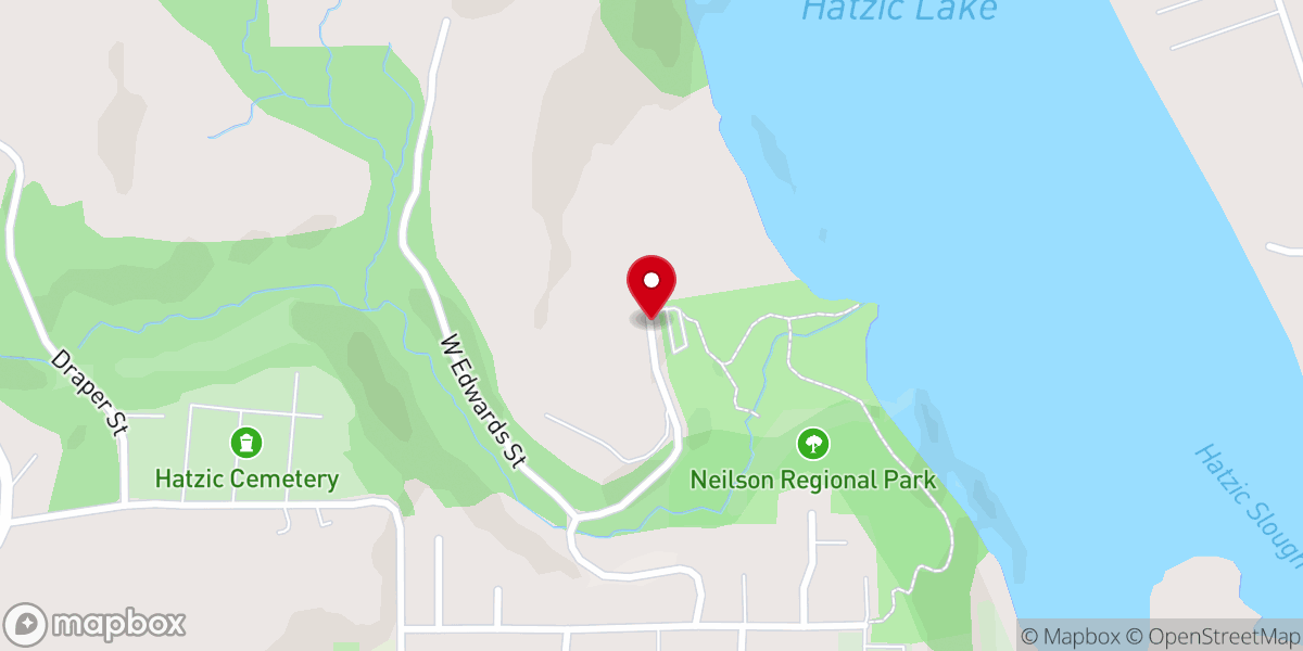 Map showing location of Neilson Regional Park
