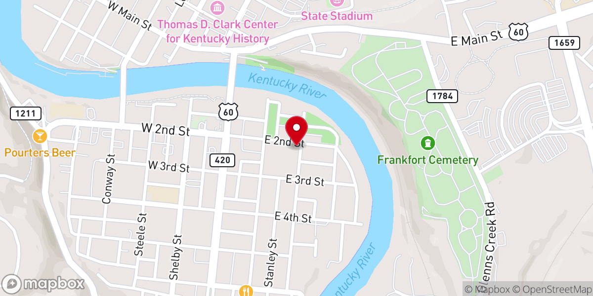 Map showing location of First Corinthian Missionary Baptist Church