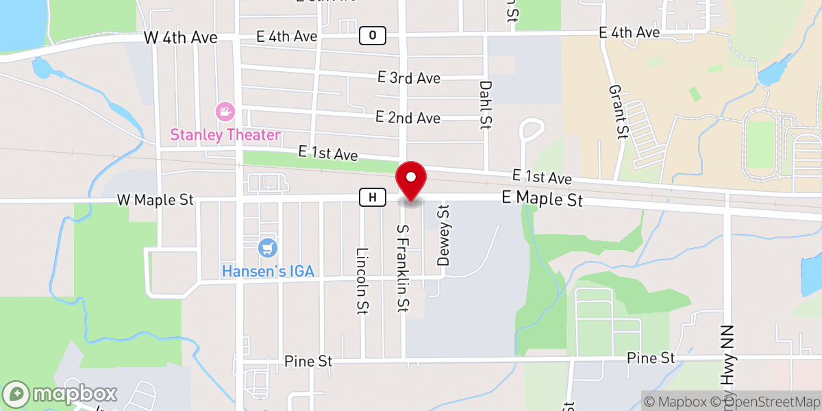 Map showing location of Brethren Church