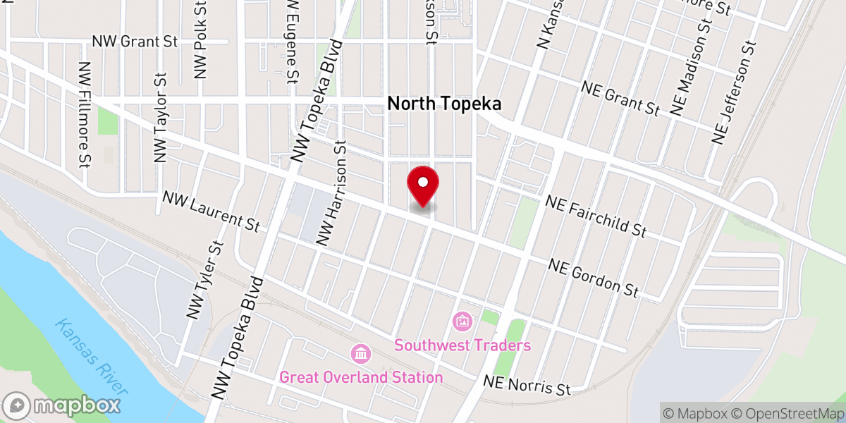 Map showing location of Open Way Full Gospel Church