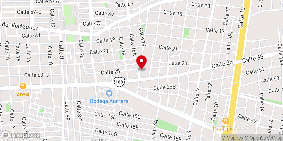 Map showing location of Misión Cristiana MANANTIAL DE VIDA