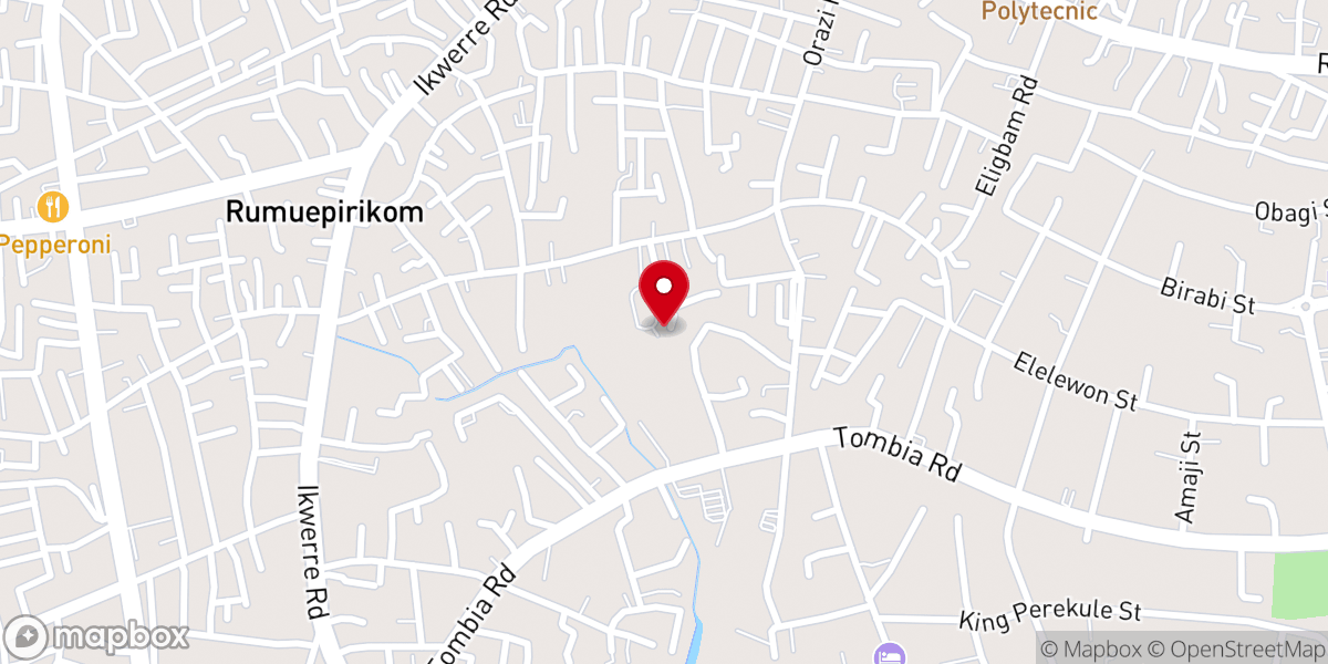 Map showing location of Ebenezer Baptist Church, Port Harcourt