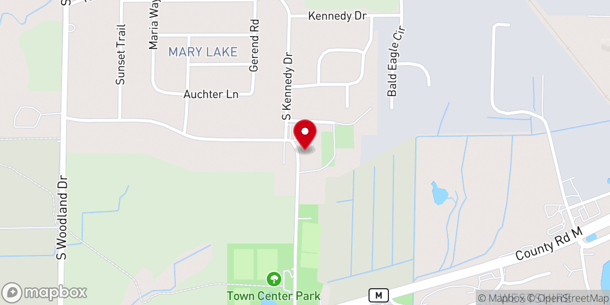 Map showing location of Saint Mary of the Lake Catholic Church (St. Maximilian Kolbe Parish)