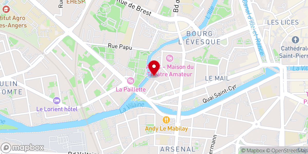 Map showing location of Communauté Providence Saint Brieuc
