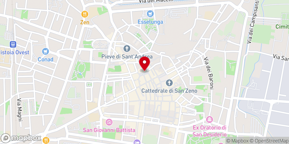 Map showing location of Chiesa dello Spirito Santo