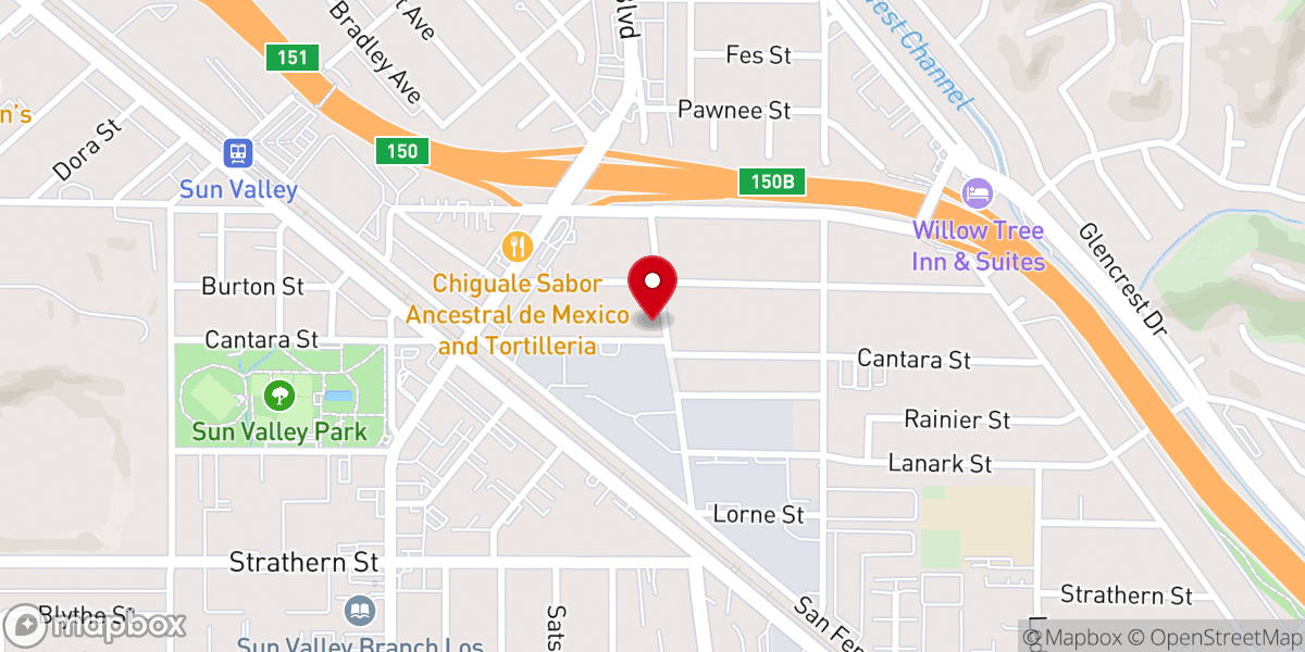 Map showing location of Resting Place Church