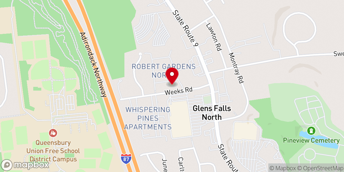 Map showing location of Hope for a Womans Heart Inc