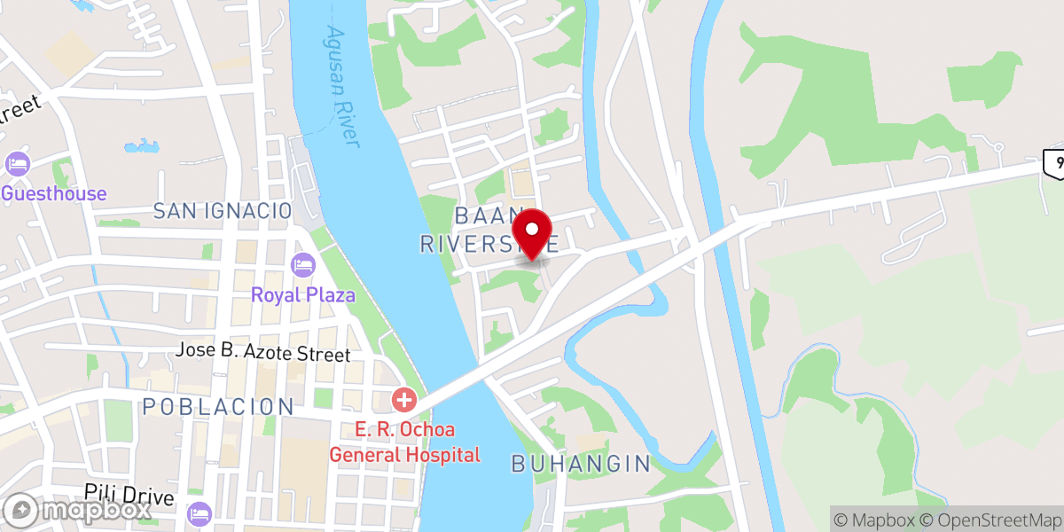 Map showing location of St. Ezekiel Moreno Parish