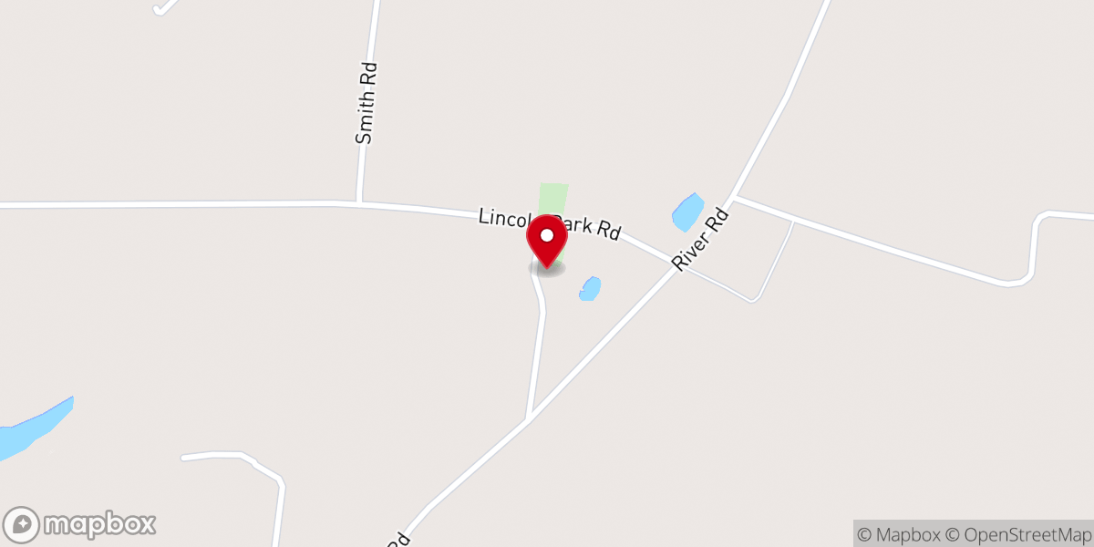 Map showing location of San Clair Baptist Church