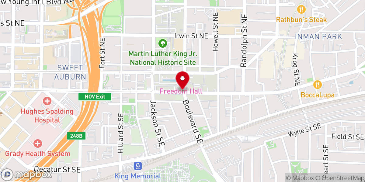 Map showing location of Church Oc