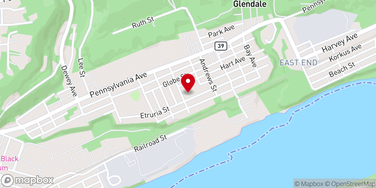 Map showing location of Oakland Free Methodist Church