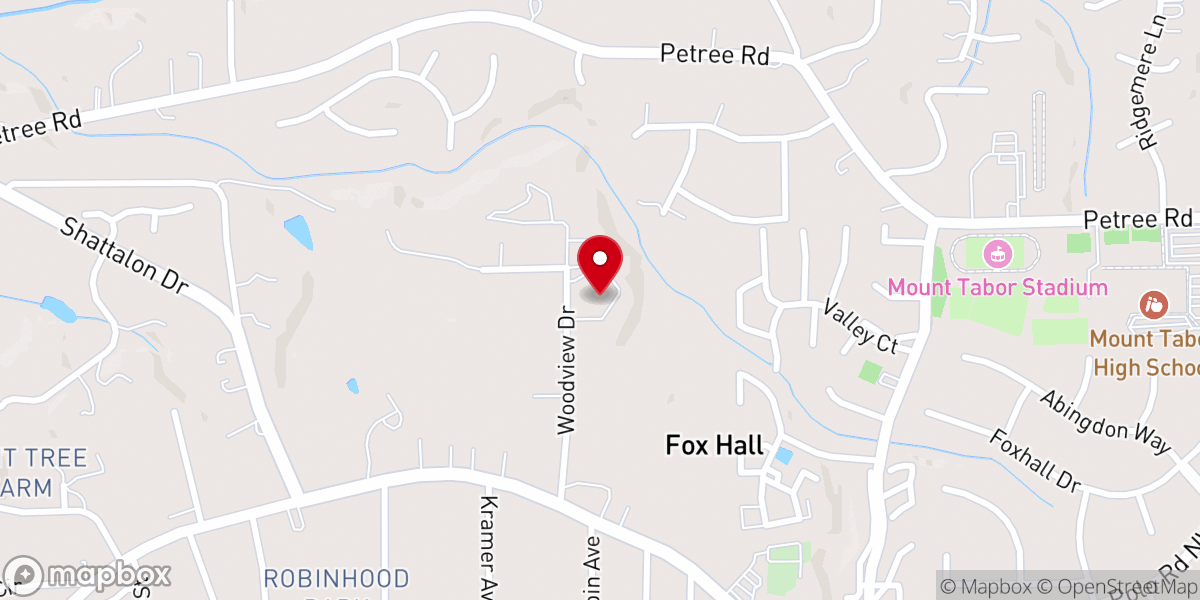 Map showing location of Grace Bible Church