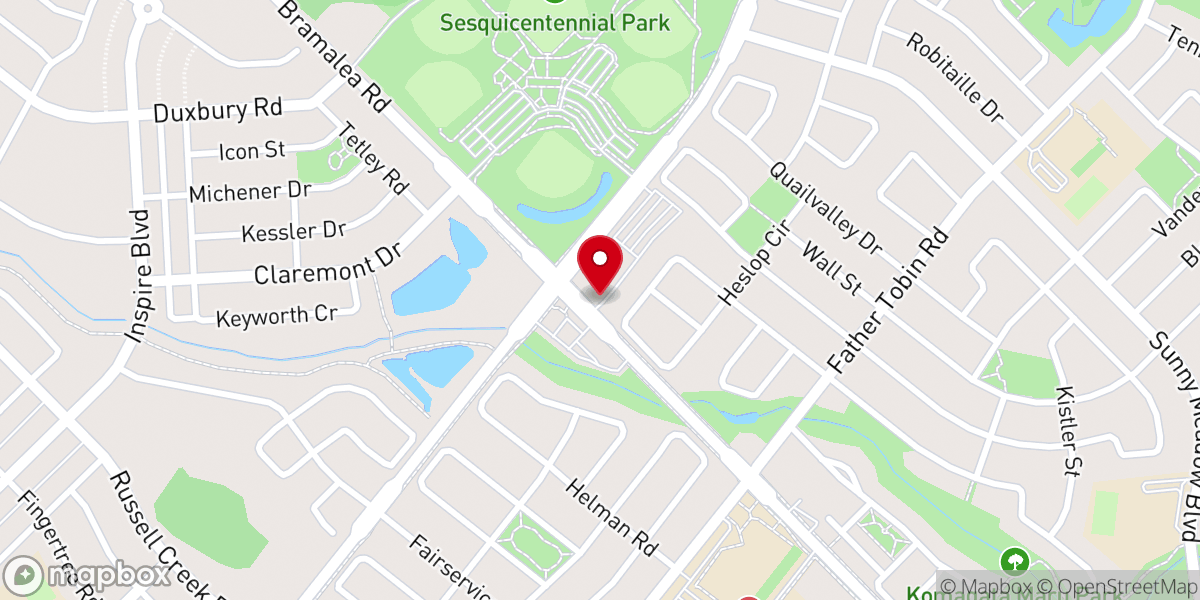 Map showing location of Peel Pentecostal Tabernacle