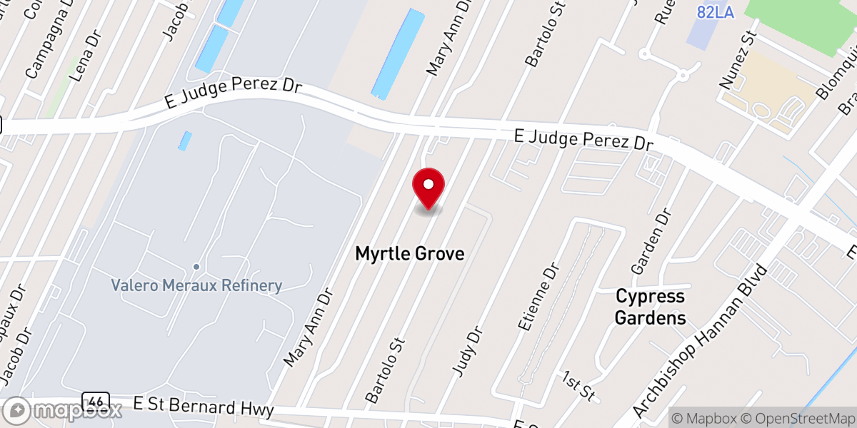 Map showing location of First Asia Baptist Church