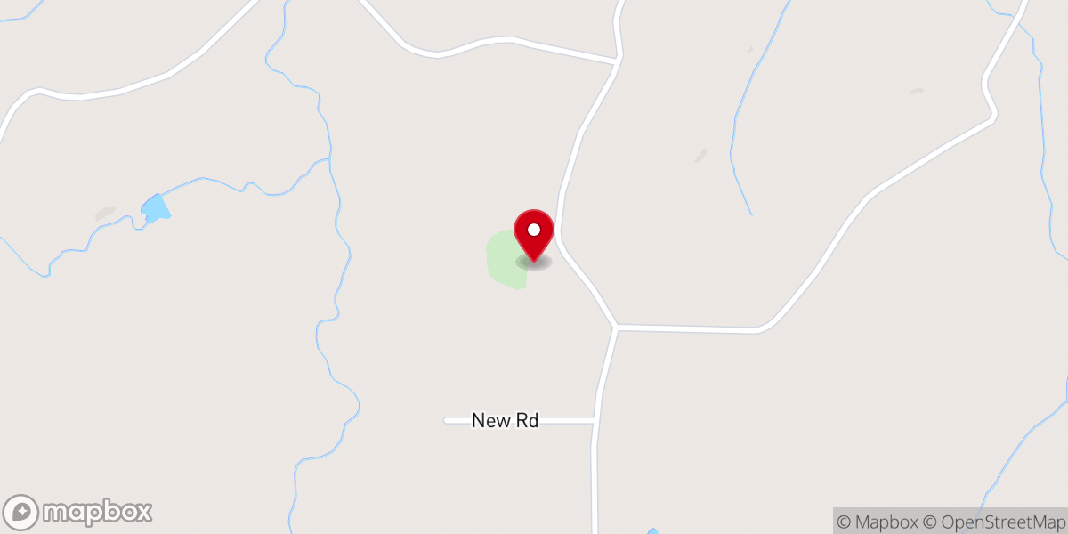 Map showing location of Pleasant Grove Church