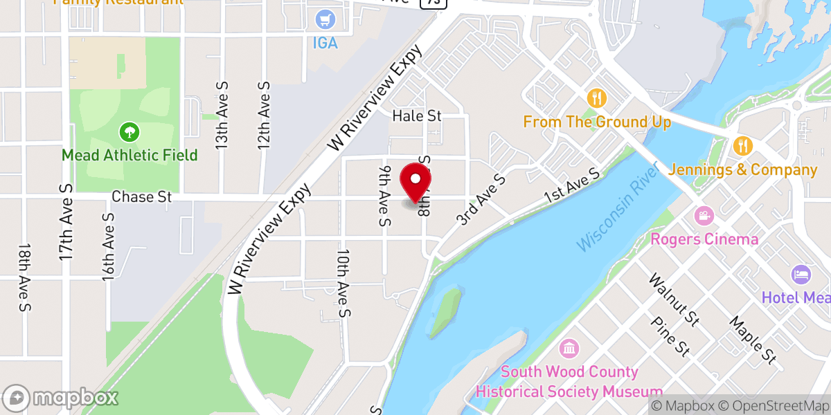 Map showing location of Mary's Place