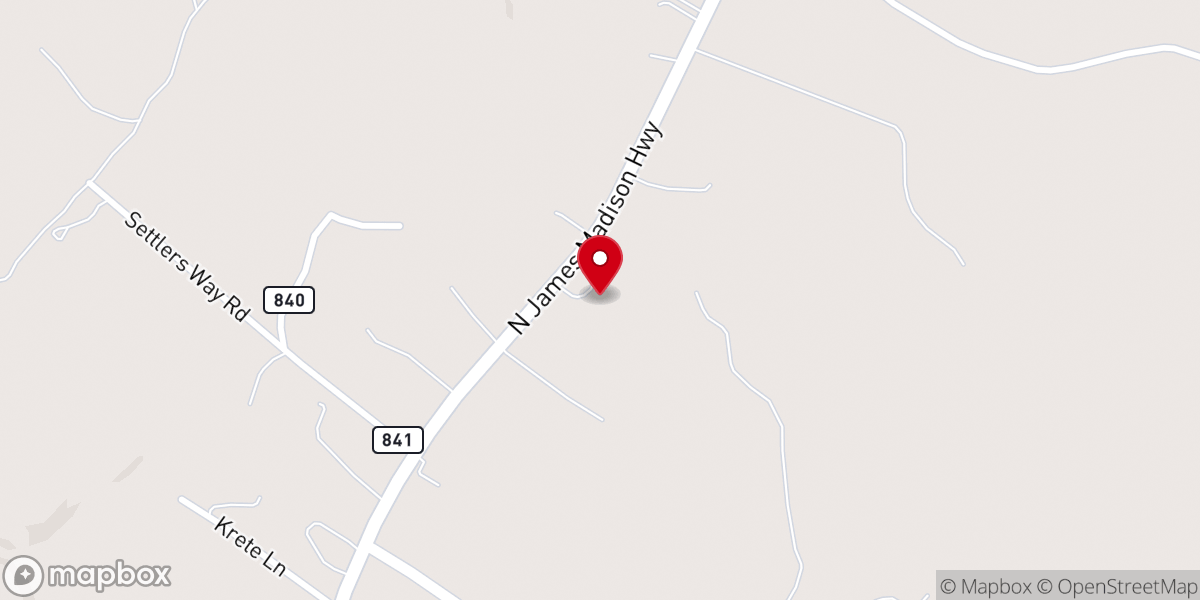 Map showing location of Arvon Baptist Church