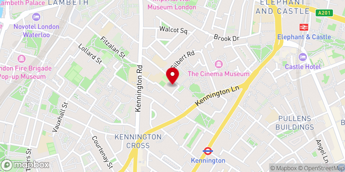 Map showing location of SE11
