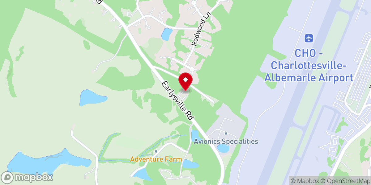 Map showing location of Pleasant Grove Baptist Church