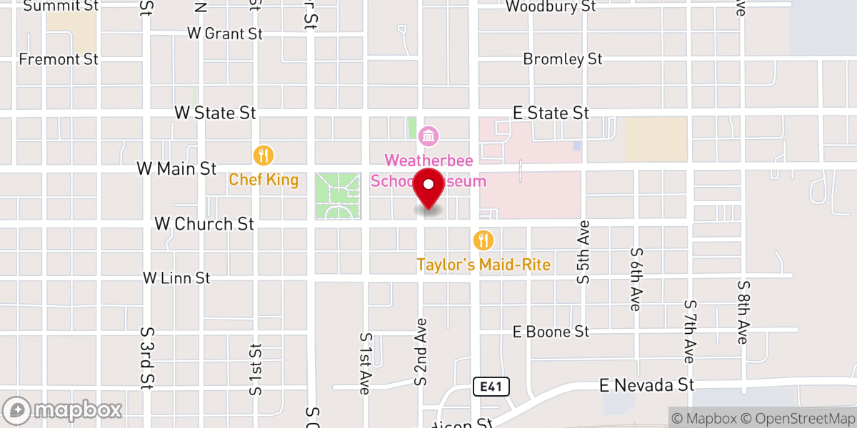 Map showing location of The Fletcher house