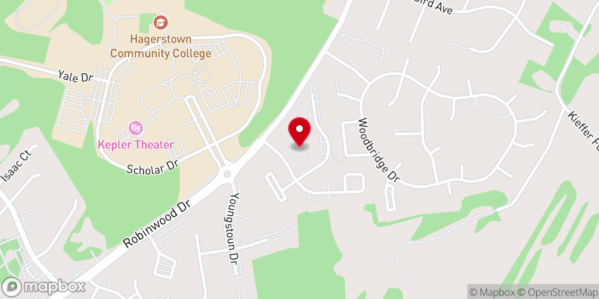 Map showing location of Hagerstown Seventh-day Adventist Church