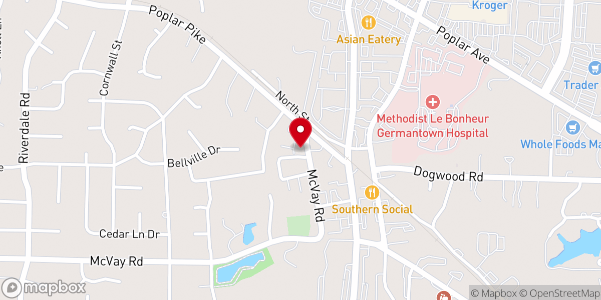 Map showing location of Featherstone Chapel Methodist Church