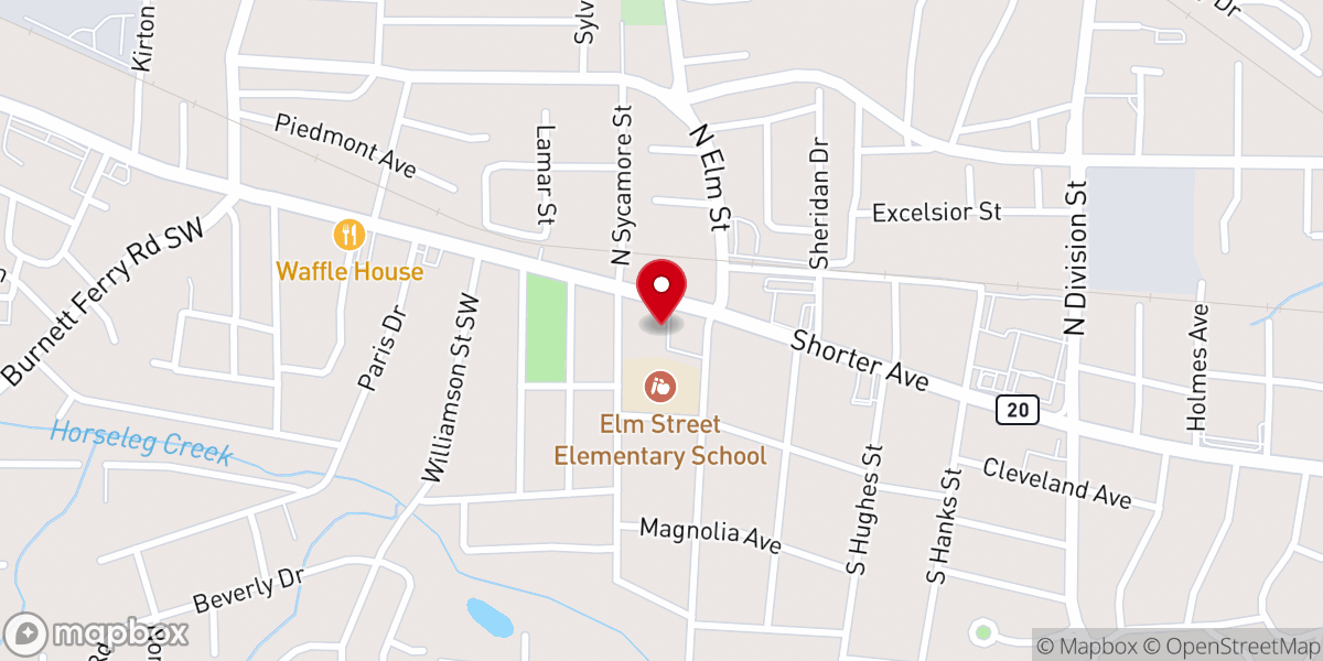 Map showing location of St. Clement of Rome Mission