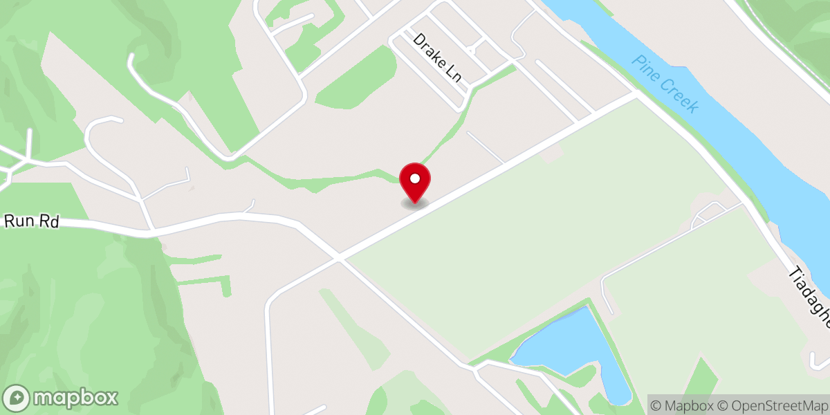 Map showing location of Garman Church