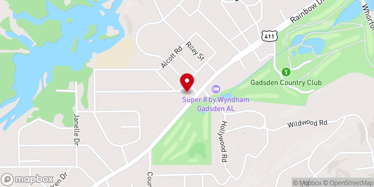 Map showing location of Rainbow Church of Christ