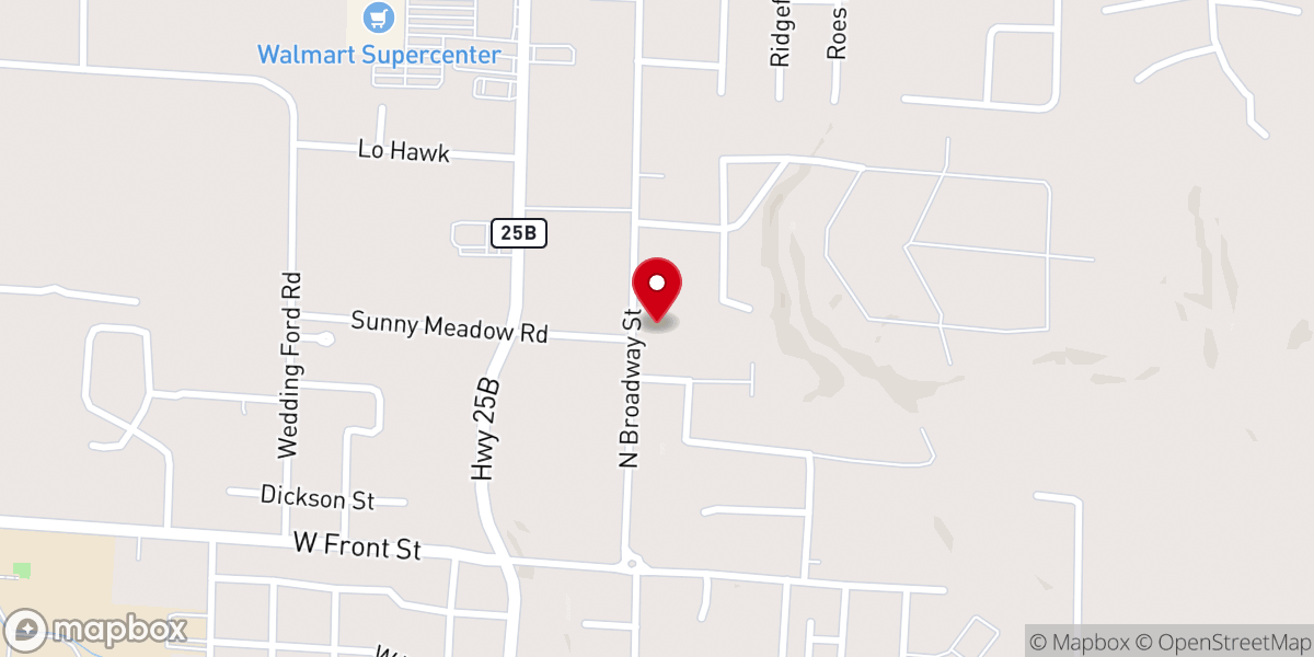 Map showing location of New Day Christian