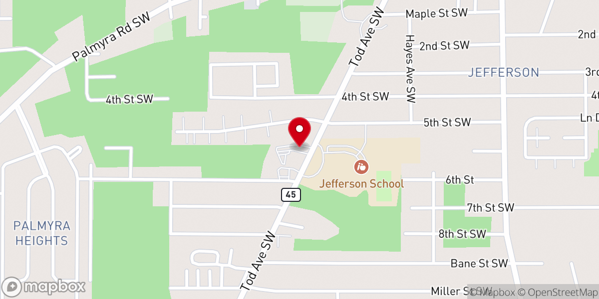 Map showing location of New Freedom Missionary Baptist