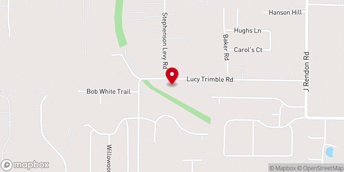 Map showing location of Community Baptist Church