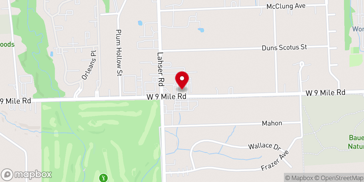 Map showing location of LifeChurch Southfield