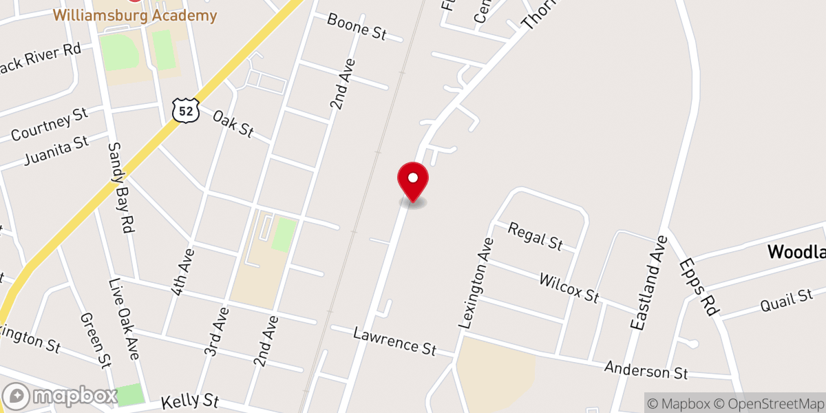 Map showing location of Felician Sisters Convent