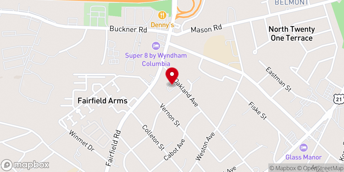 Map showing location of True Believers Church