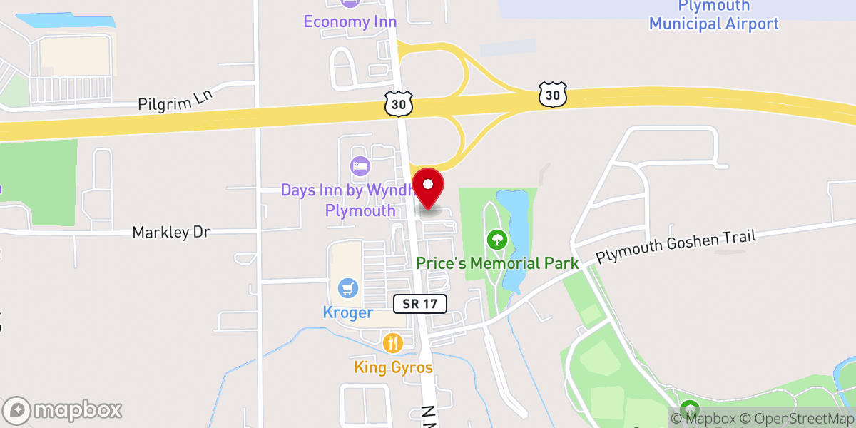 Map showing location of Popeyes Louisiana Kitchen