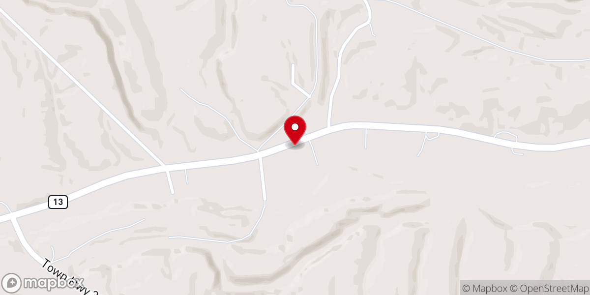 Map showing location of Bear Run Baptist Church