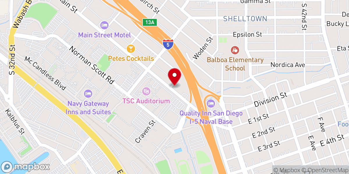 Map showing location of Centro Vida church