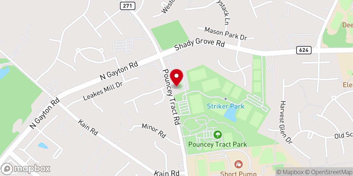 Map showing location of Richmond Tamil Church