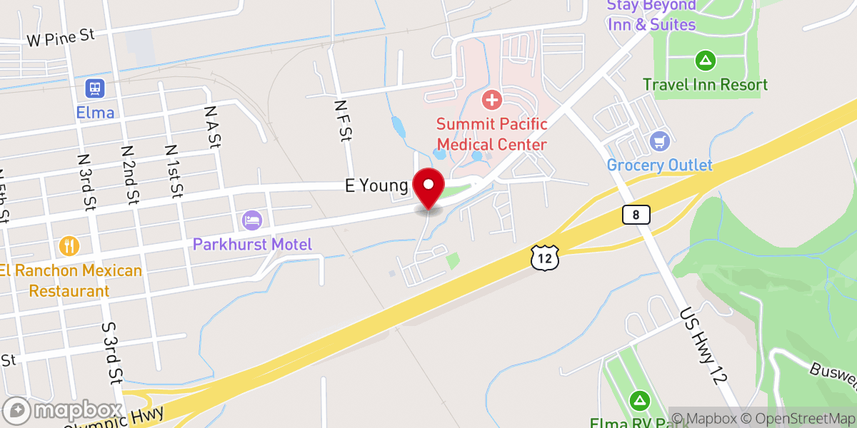 Map showing location of Abundant Life Church
